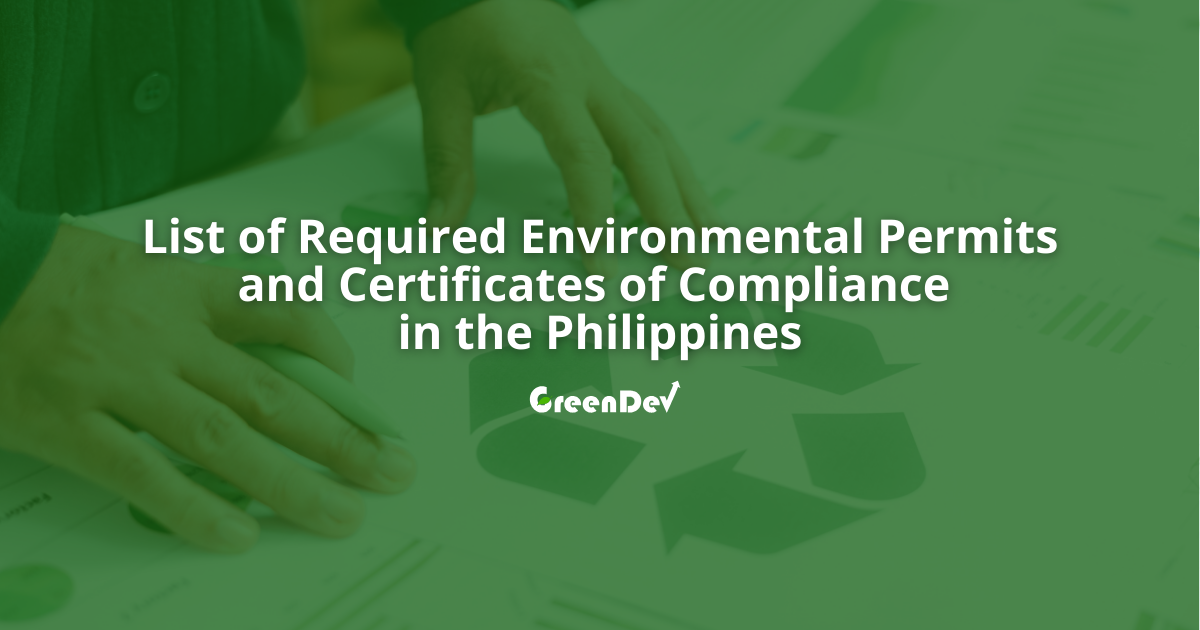 List of Environmental Permits and Compliance Programs